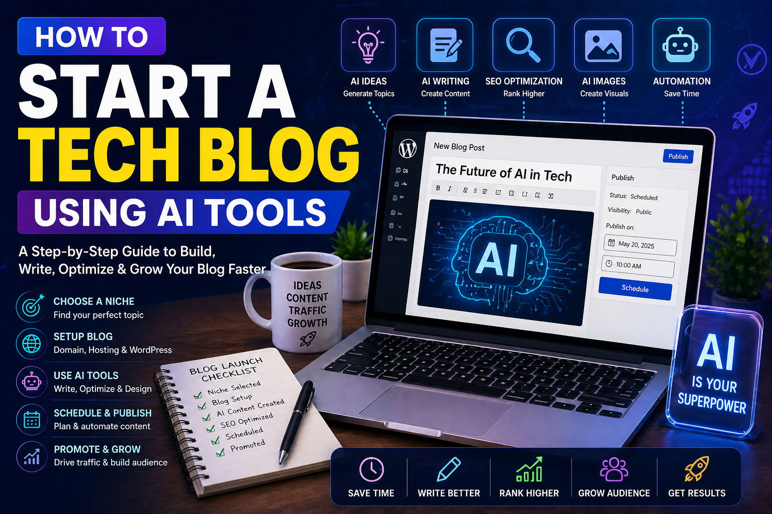 How to Start a Tech Blog Using AI Tools